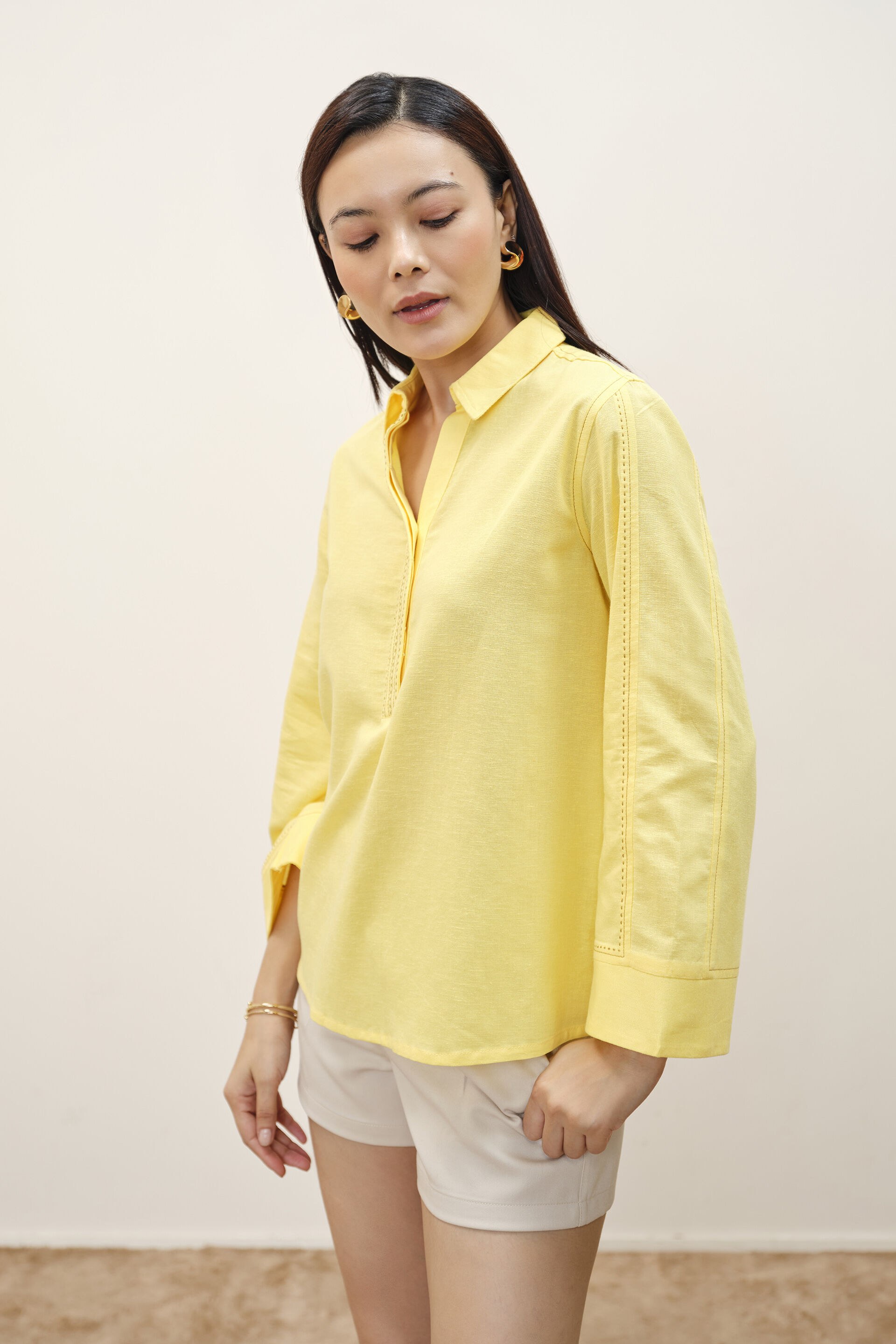 Orelia Yellow Top, Yellow, image 2